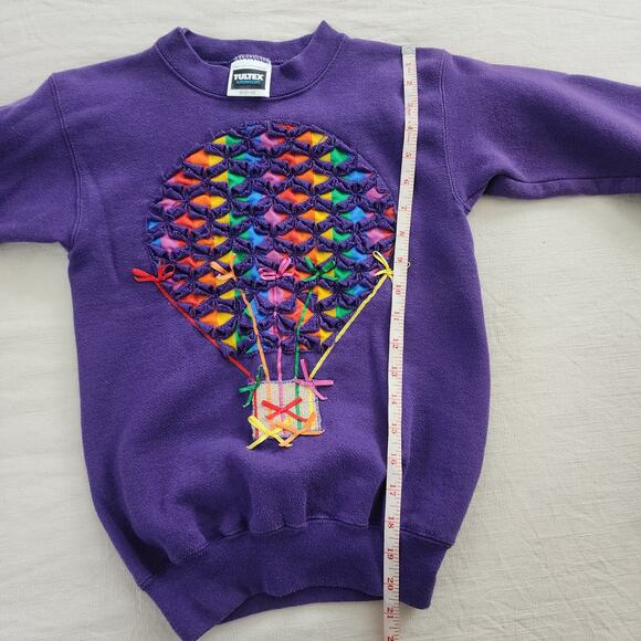 Vintage Hot Air Balloon Crewneck kids 6/7 - Picture 4 of 6